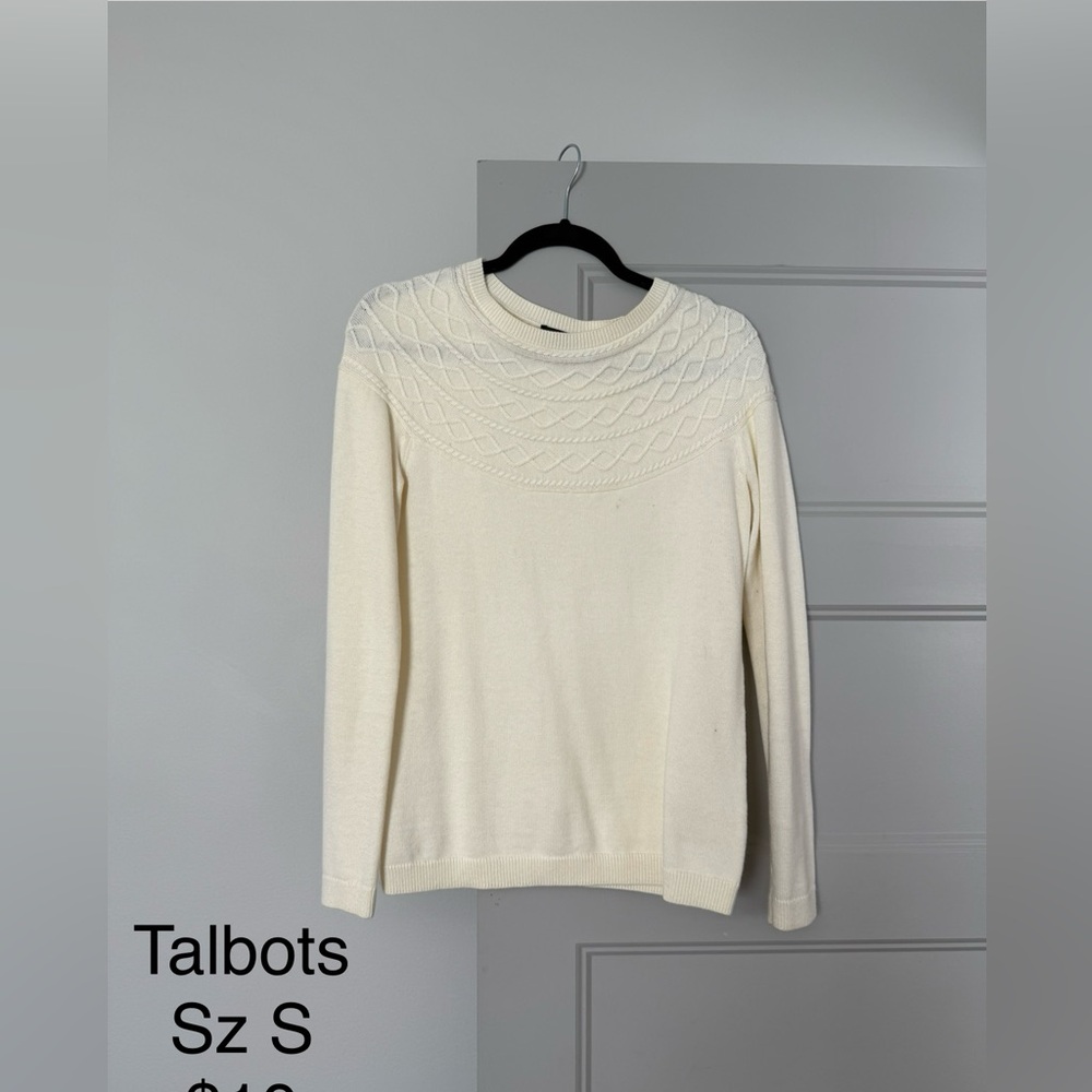 Talbots Cream Sweater